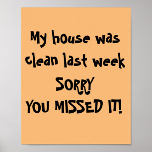 AFFICHE MA MAISON ÉTAIT PROPRE
