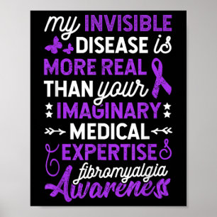 Affiche Ma Maladie Invisible Est Plus Réelle, Fibromyalgie