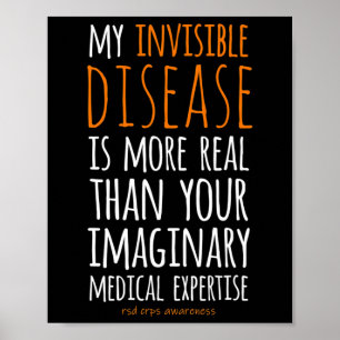 Affiche Ma Maladie Invisible Est Réaltérée Crps Sensibilis