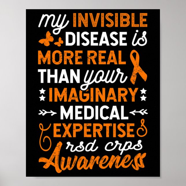 Affiche Ma maladie invisible est réelle2 (Devant)