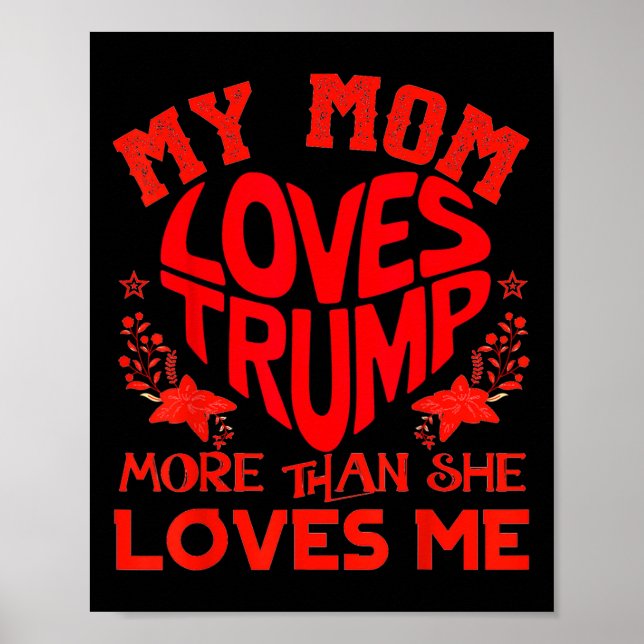 Affiche Ma maman aime Trump plus que moi, drôle de fête de (Devant)