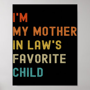 Affiche Ma Mère En Lois Favorite Enfant Famille Mères Da