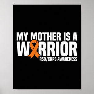 Affiche Ma Mère Est Un Guerrier Orange Ribbon Rsdcrps Awar