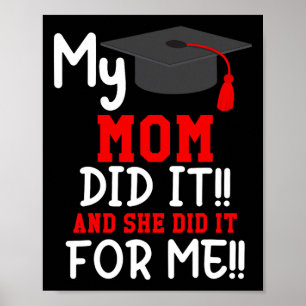 Affiche Ma Mère L'A Fait Chirt De Graduation Des Enfants I