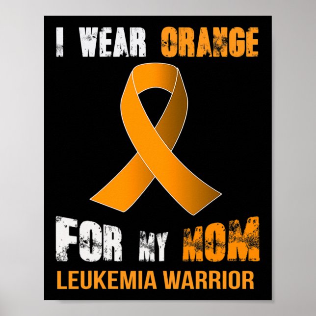 Affiche MA MÈRE MON LEUKEMIA WARRIOR Leukemia Sensibilisat (Devant)