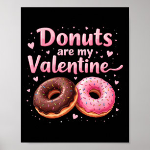 Affiche Ma Mignonne Donut Coeur Avec Des Donuts De Froid R