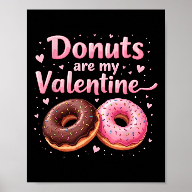 Affiche Ma Mignonne Donut Coeur Avec Des Donuts De Froid R (Devant)