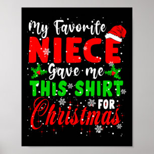 Affiche Ma Nièce Favorite M'A Donné Ce Fam Père Noël De No