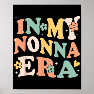 Affiche Ma Nonna Ètait Drôle Sarcastique Groovy Rétro Fête