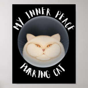 Affiche Ma paix intérieure Purring chat