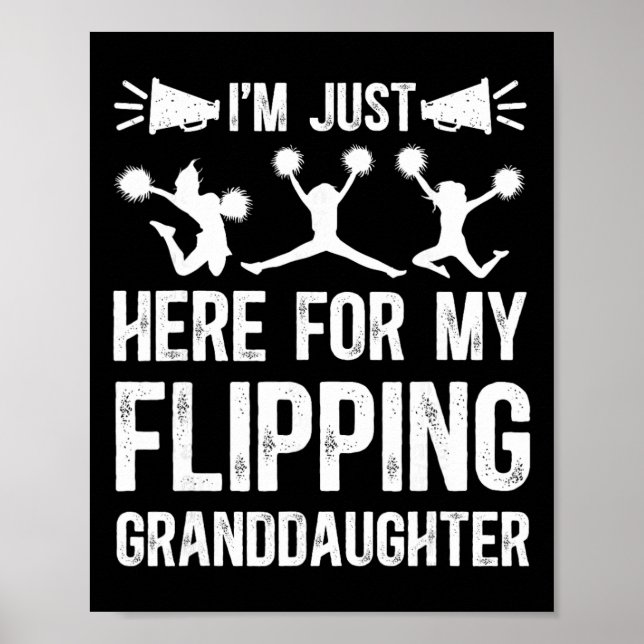 Affiche Ma petite-fille qui fait des sauts de cheerleader  (Devant)