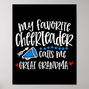 Affiche Ma pom-pom girl préférée m'appelle Grande Grand-Mè