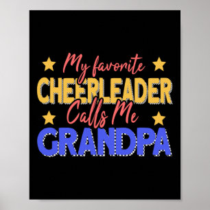 Affiche Ma pom-pom girl préférée m'appelle Grandpa Cheerle