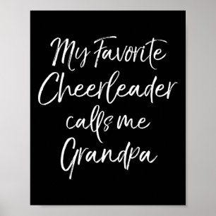 Affiche Ma pom-pom girl préférée m'appelle groupe de papy