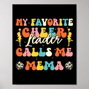 Affiche Ma pom-pom girl préférée m'appelle Mema Cheerleadi