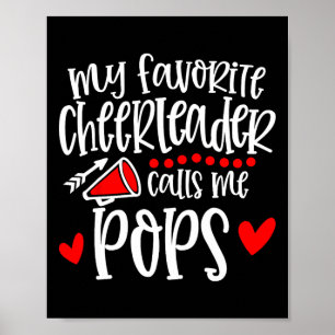 Affiche Ma pom-pom girl préférée m'appelle Pops Drôle de p