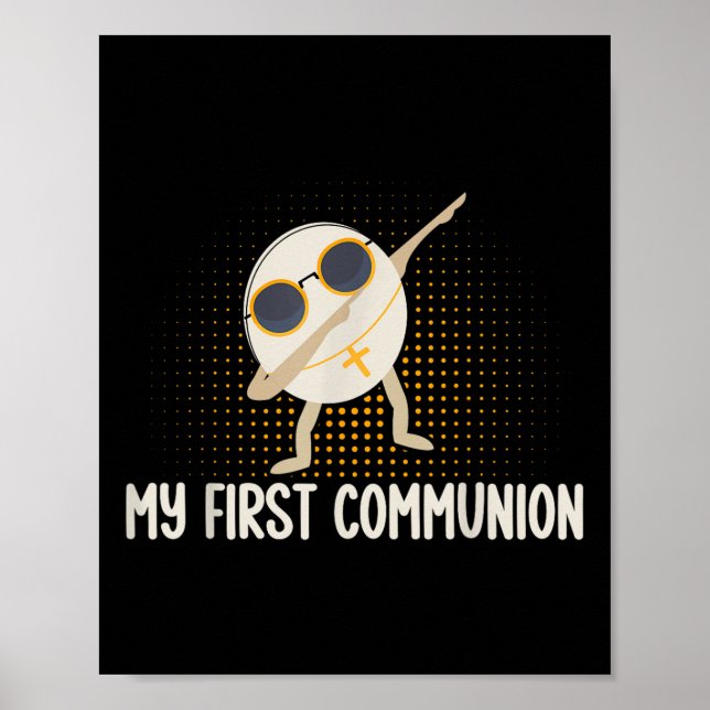 Affiche Ma première communion Dabbing Wafer 1ère communion (Devant)