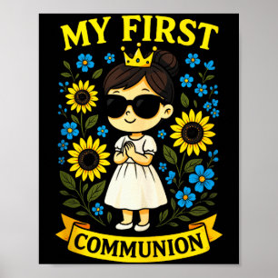 Affiche Ma Première Communion - T-shirt à manches courtes 