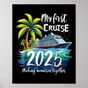 Affiche Ma première croisière 2025 drôle Première croisièr