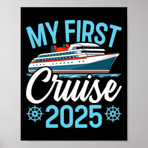 Affiche Ma première croisière 2025 drôle vacances croisièr