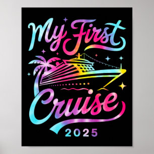 Affiche Ma première croisière 2025 Vacances Famille assort