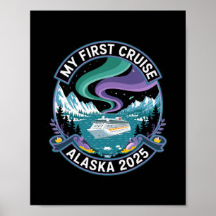 Affiche Ma première croisière Alaska 2025 Chemise Lumières
