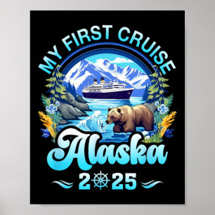 Affiche Ma première croisière Alaska 2025 Famille Amis Cro