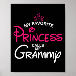 Affiche Ma Princesse Favorite M'Appelle Grammy Daughter Fa