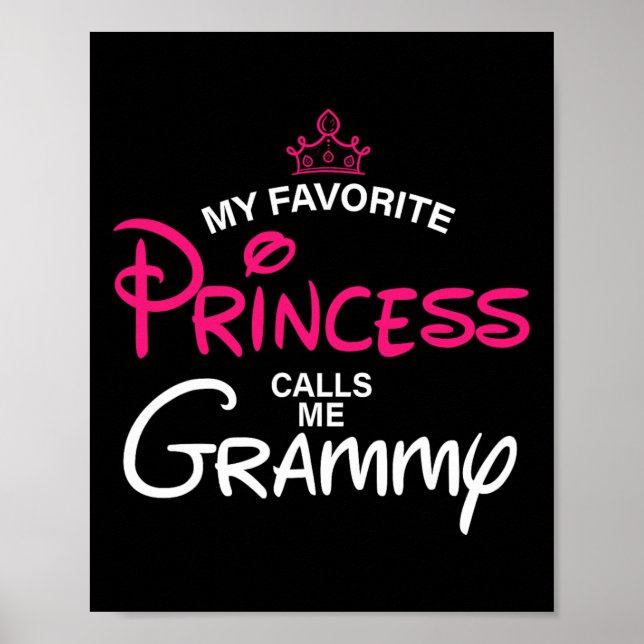 Affiche Ma Princesse Favorite M'Appelle Grammy Daughter Fa (Devant)