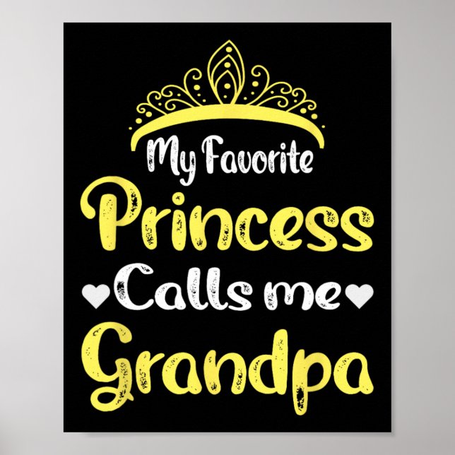 Affiche Ma princesse préférée m'appelle grand-père grand-p (Devant)