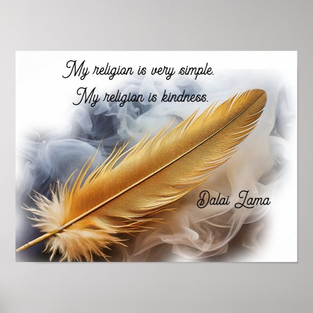 Affiche Ma religion est simple, ma religion est gentille (Devant)