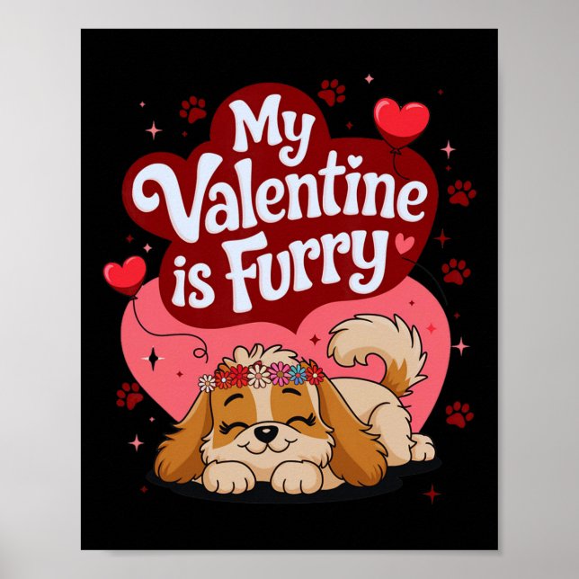Affiche Ma Saint-Valentin est une déclaration d'amour sur  (Devant)
