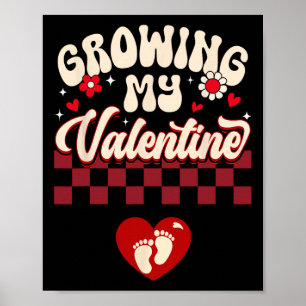 Affiche Ma Saint-Valentin qui grandit Nouvelle maman Saint