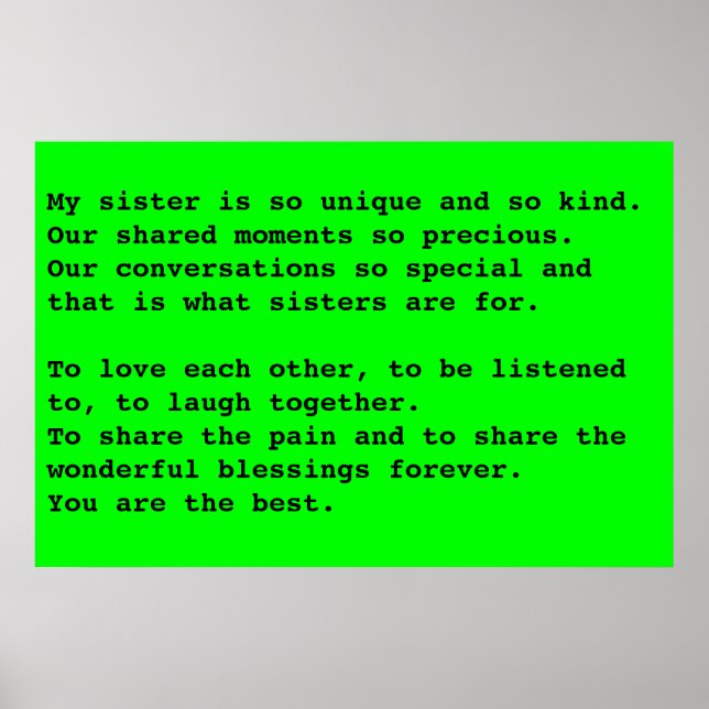 Affiche Ma soeur (Devant)