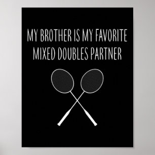 Affiche Ma soeur est mon partenaire de double mixte préfér