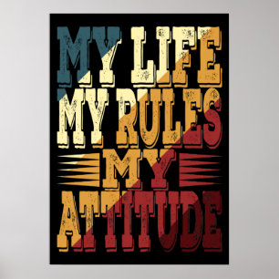 Affiche Ma vie mes règles mon attitude