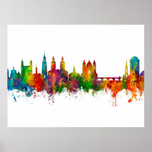 Affiche Maastricht La Skyline Pays-Bas