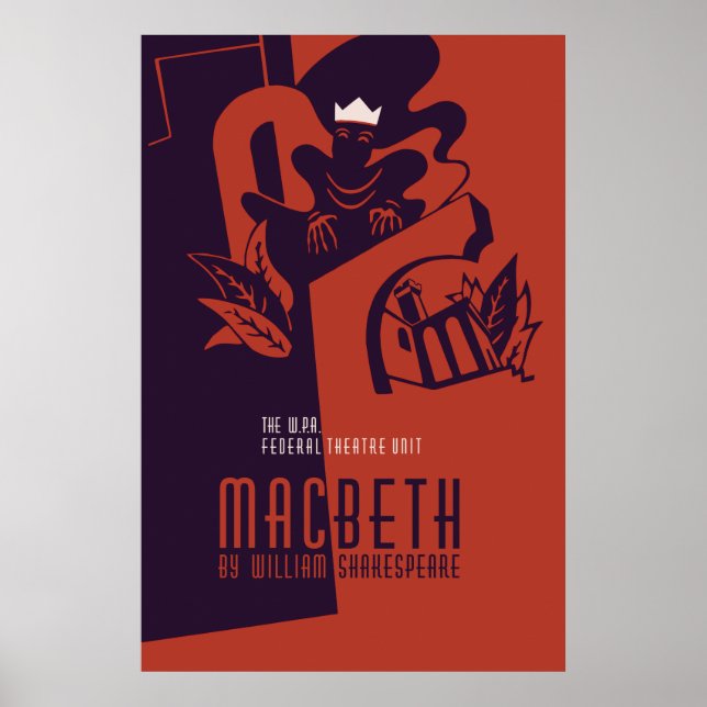 Affiche MacBeth William Shakespeare (Devant)