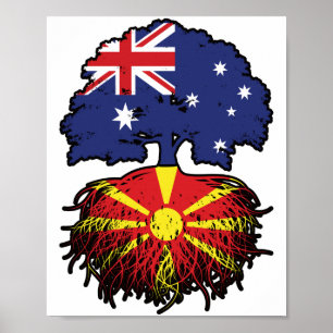 Affiche Macédoine Arbre australien macédonien