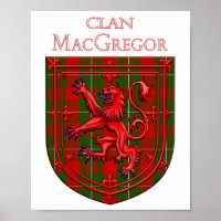 MacGregor Tartan Scottish Plaid Lion Rampant