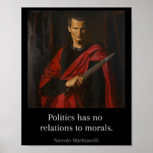 Affiche Machiavel Cite L'Art De Guerre Machiavélique Wise 