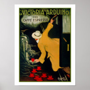 Affiche Machine à café italienne des années 1920 vintage e