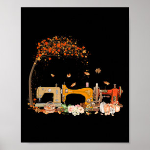 Affiche Machine à coudre Chute de chaudière à chaudières à