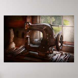 Affiche Machine à coudre - Cuir - Égout de selle