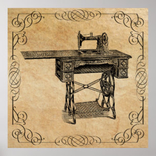 AFFICHE MACHINE À COUVRIR PAR COURRIER PAR SEARS 1907