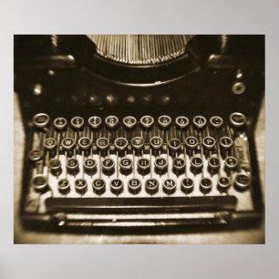 Affiche Machine à écrire