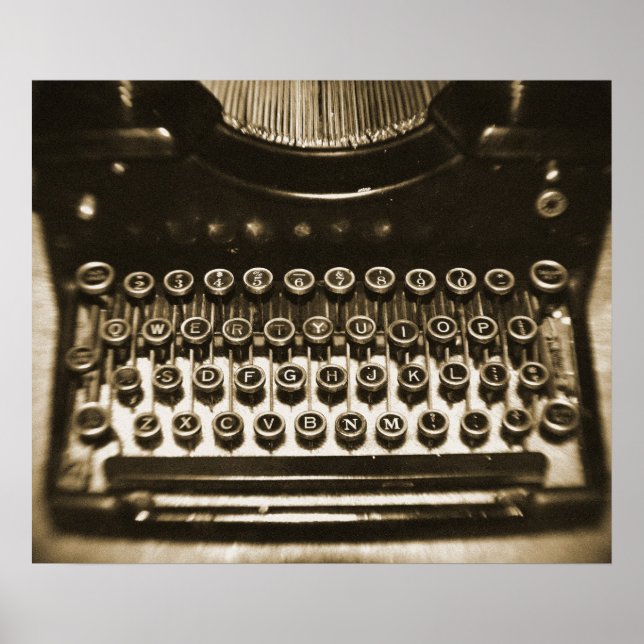 Affiche Machine à écrire (Devant)