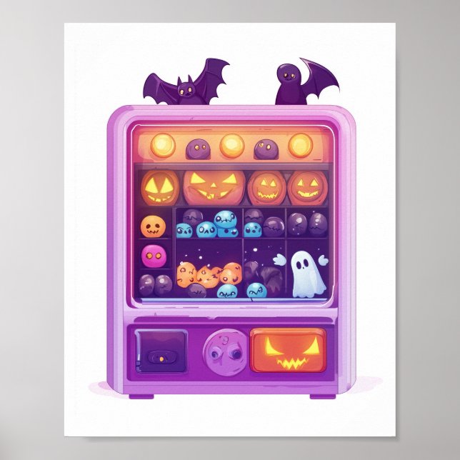 Affiche Machine à griffe de bonbons (Devant)
