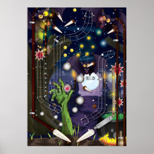 Affiche Machine à Pinball