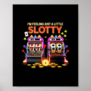 Affiche Machine à sous chanceuse Casino Las Vegas Amateur 